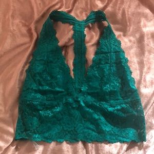 NWOT Free People Lace Halter Bralette